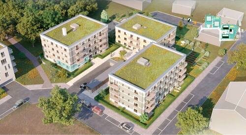 Moderne Terrassenwohnung mit Blick in Grüne - 3 Zimmer Etagenwohnung zum Kaufen in Wildau