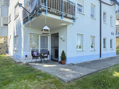 Terrasse - (A1560) Single- Wohnung mit traumhaftem Blick über Bad Lobenstein