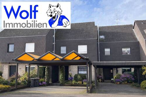 Strassenansicht - Gepflegtes und großzügiges Reihenhaus im Zentrum von Bünde !