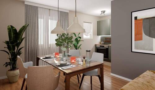 Hier ist Raum für Gespräche und gemeinsames Genießen - Kompakt und rundum geborgen - 314.900,00 EUR Kaufpreis, ca.  58,20 m² Wohnfläche