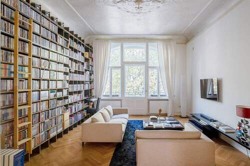Wohnzimmer - Etagenwohnung mit 152,00 m² in Berlin zum Kaufen