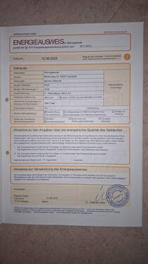 Energieausweis Seite 1 - 