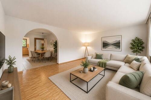 Visualisierung Wohnzimmer - 4 Zimmer Etagenwohnung in Penzberg