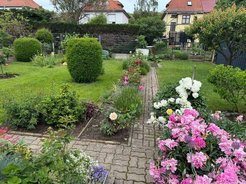 Garten - 4 Zimmer Doppelhaushälfte zum Kaufen in Bernburg