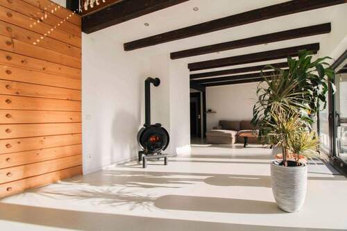 Wohnzimmer EG Ofen an - 