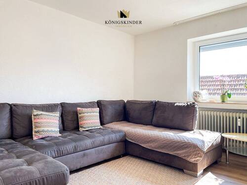 Wohnzimmer - 3 Zimmer Etagenwohnung zum Kaufen in Hermaringen