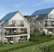Seesicht I 200m zum See I Natürlich aus Holz: Wohnung W3: Lichtdurchflutete, wohngesunde 2,5 Zimmerwohnung in Überlingen-Nussdorf im Dachgeschoss