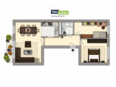 Grundriss - 3 Zimmer Etagenwohnung zur Miete in Gotha