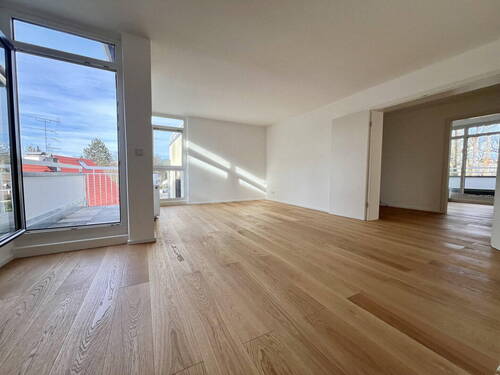 Schlafzimmer mit Balkon - Sonniges Penthouse mit 3 traumhaften Terrassen 