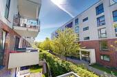 Balkon - 4-Zi-Wohnung mit 2 Duschbädern & barrierearmem Zugang nahe S-Bahn Bergedorf am Schleusengraben