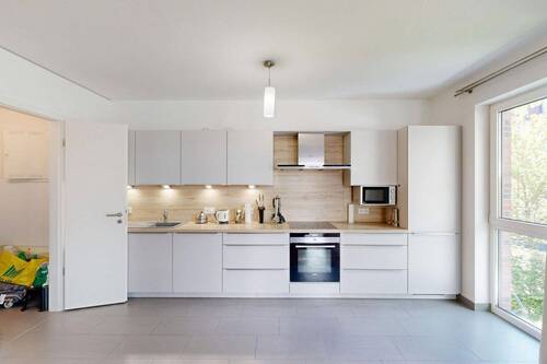 offene Küche mit Speisekammer - Etagenwohnung mit 99,10 m&sup2; in Hamburg zum Kaufen