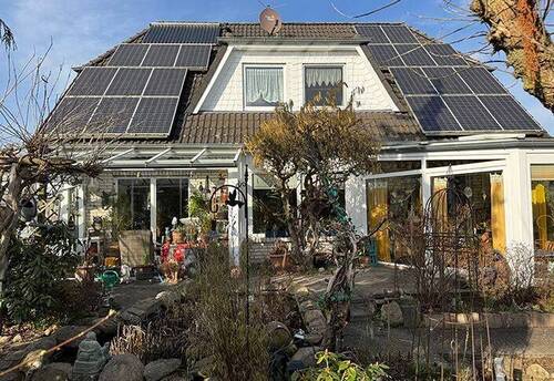 die Gartenseite des Hauses - 