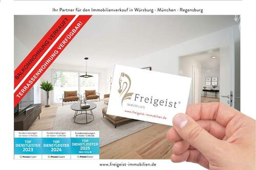 www.freigeist-immobilien.de - Neubau fertiggestellt! Hochwertige 4 Zimmer Balkonwohnung