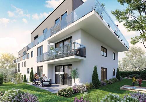 Visualisierung Aussen - 4 Zimmer Etagenwohnung zum Kaufen in Höchberg