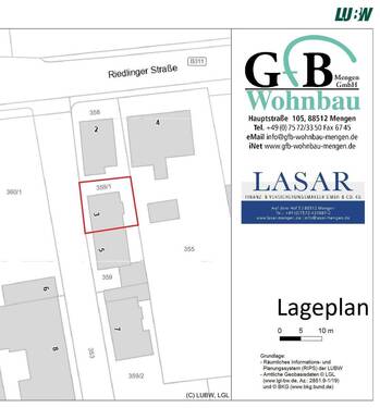 Lageplan - Mehrfamilienhaus, Wohnhaus mit 97,00 m&sup2; in Mengen zum Kaufen