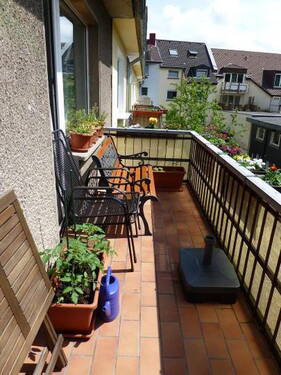 Balkon - Ruhige gemütliche 2,5-Zi-Wohnung(ca.60m²) mit gr.Süd-Balkon in Essen-City Rathaus-Galerie nähe REWE