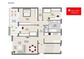 Grundriss - Etagenwohnung mit 102,00 m&sup2; in Wehr zum Kaufen