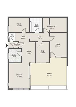 Terrassenbungalow - 