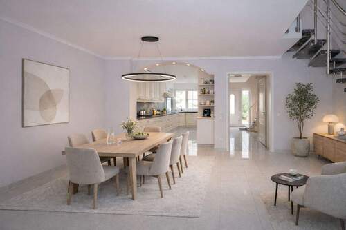 Beispielausstattung_Essbereich_Wohnzimmer - Einfamilienhaus mit 166,00 m&sup2; in Mönchengladbach zum Kaufen