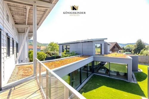 Blick auf den Neubau - 