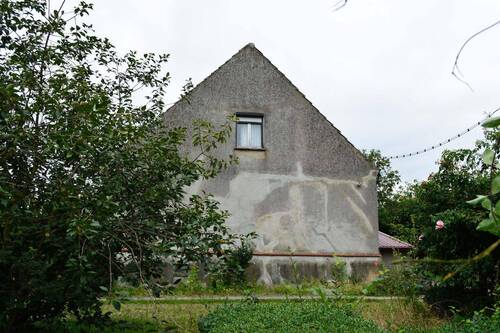 Giebel - Blick vom Garten - 4 Zimmer Bauernhaus, Landhaus zum Kaufen in Neuwustrow