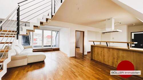 Wunderschöne Atmosphäre! - Wohnen im kultigem GoHo! Schöne 3-Zi. Wohnung über 2 Etagen mit Dachterrasse.