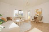 Wohnzimmer - Sofort einziehen: Stilvolle 3+1-Zimmer-Wohnung im Herzen von Bremerhaven