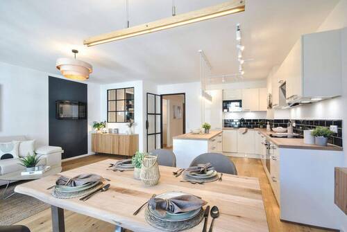 Essbereich + Kamin - 