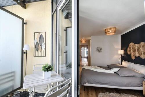 Balkon + Schlafzimmer - 