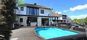 Rückansicht, Terrasse - RESERVIERT!!! Ein-Zweifamilienhaus ruhiger Lage mit Garten und Pool