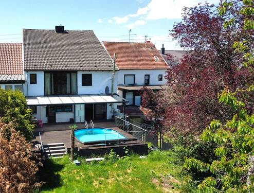 Rückansicht, Terrasse - Mehrfamilienhaus, Wohnhaus mit 230,00 m² in Schmelz zum Kaufen
