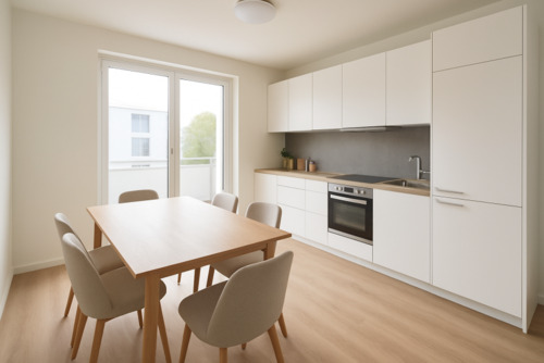 ADB 1 Küche Visualisierung - 3 Zimmer Etagenwohnung zur Miete in Großenkneten