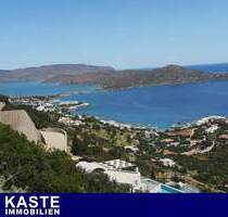 Grundstück mit Panoramablick auf das Meer in der exklusiven Touristengegend von Elounda