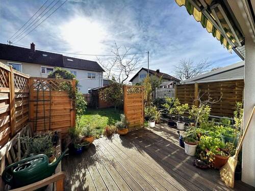 Terrasse - Schönes modernisiertes Reihenmittelhaus mit Garten in familienfreundlicher Lage in Isny i. A.