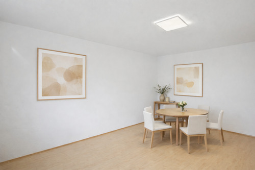 Wohnzimmer nachher (Beispiel) mit Esstisch - 