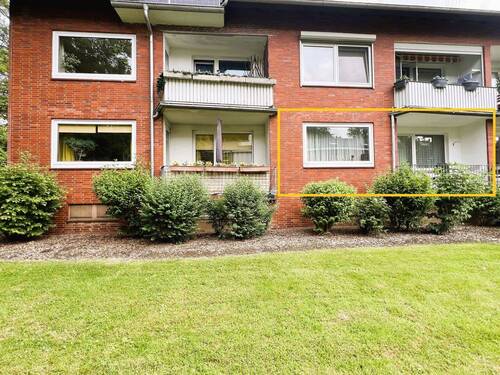 Gartenansicht - 3 Zimmer Etagenwohnung in Wentorf bei Hamburg