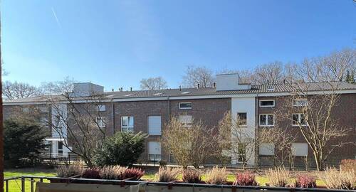 Blick vom Balkon - Etagenwohnung mit 62,30 m&sup2; in Wentorf bei Hamburg zum Kaufen