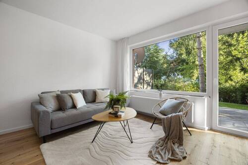 Wohnzimmer - Terrassenwohnung mit 85,00 m² in Lübeck zum Kaufen