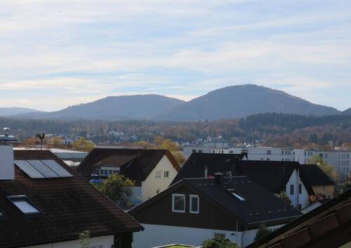 Aussicht vom Balkon - 4 Zimmer Etagenwohnung in Gaggenau