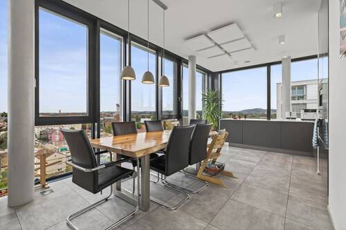 Essbereich & offene Küche - 3 Zimmer Etagenwohnung in Karlsruhe