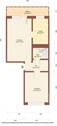 Grundriss - 2 Zimmer Etagenwohnung in Olbersdorf