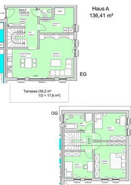 Haus A, 136,41 m² - 