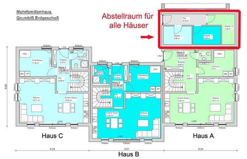 Erdgeschoss-Abstellraum - 