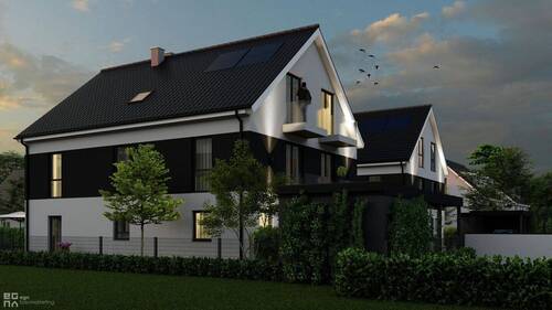 Bild 1 - Doppelhaus Erding - Neubau - zentrale Lage in kleiner Seitenstraße - nur noch eine DHH zur Verfügung