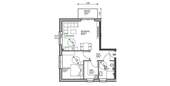 Grundriss - 2 Zimmer Etagenwohnung zum Kaufen in Oldenburg