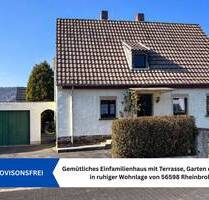 Gemütliches Einfamilienhaus mit Terrasse, Garten und Garage in ruhiger Wohnlage von Rheinbrohl