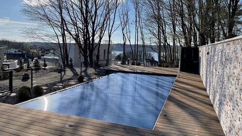 Poolblick - 3 Zimmer Etagenwohnung in Ostseebad Binz