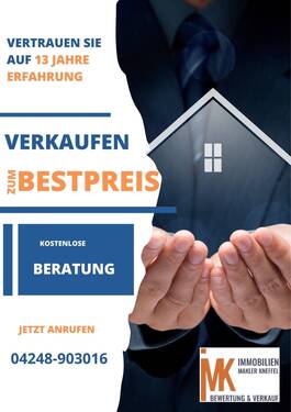 Vertrauen Sie 13 Jahre - 4 Zimmer Einfamilienhaus zum Kaufen in Syke / Jardinghausen