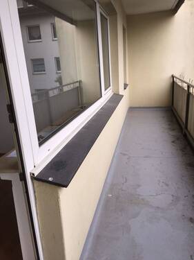 Balkon - Lev.-Quettingen, ruhiges Appartement, 1.OG, ca. 37 m², 1 Zimmer, Balkon, Küche, Wannenbad