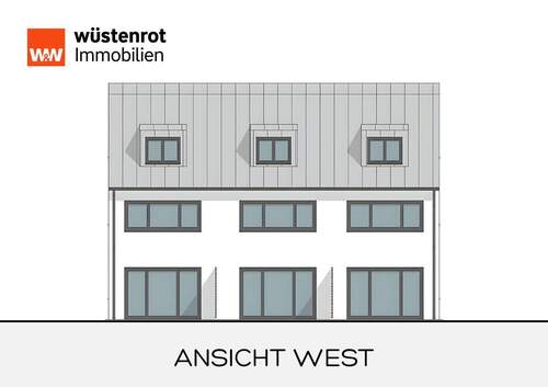 Westansicht - 5 Zimmer Reihenmittelhaus in Baldham